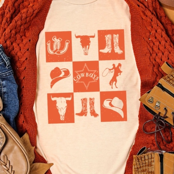 ♥️ Country Valentine Heart Shaped Letters Tee ♥️ - Picture 2 of 3